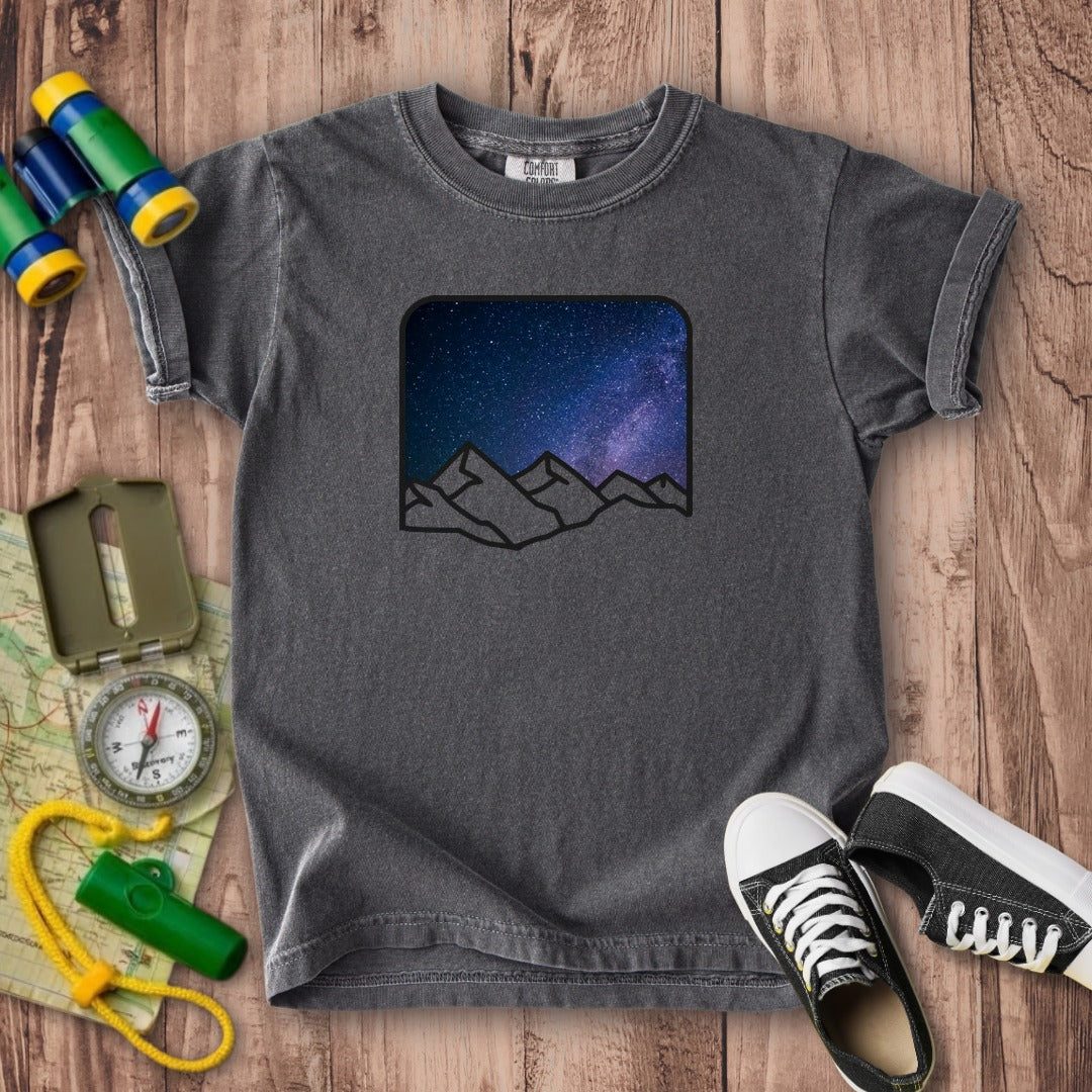 Starry Peaks Kids Cotton T-Shirt
