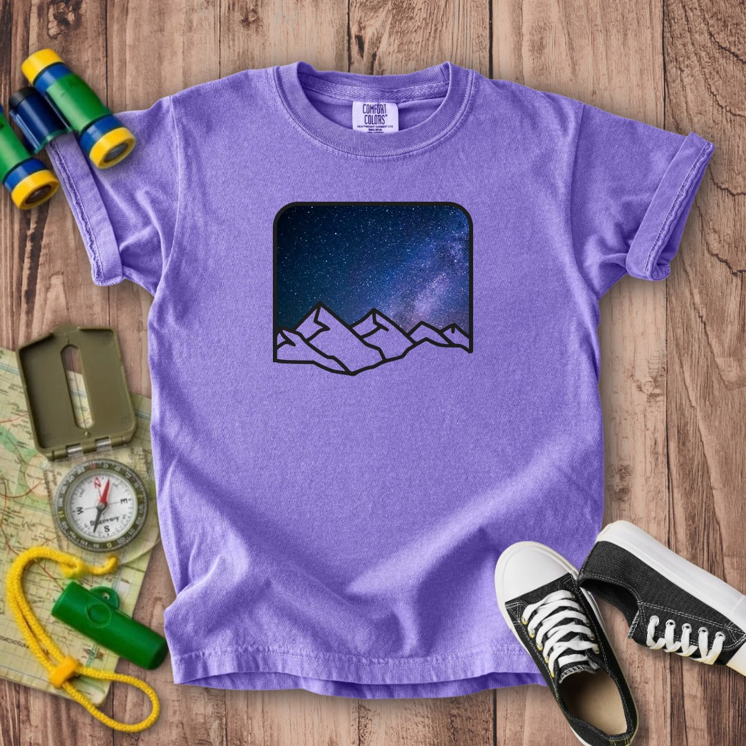 Starry Peaks Kids Cotton T-Shirt