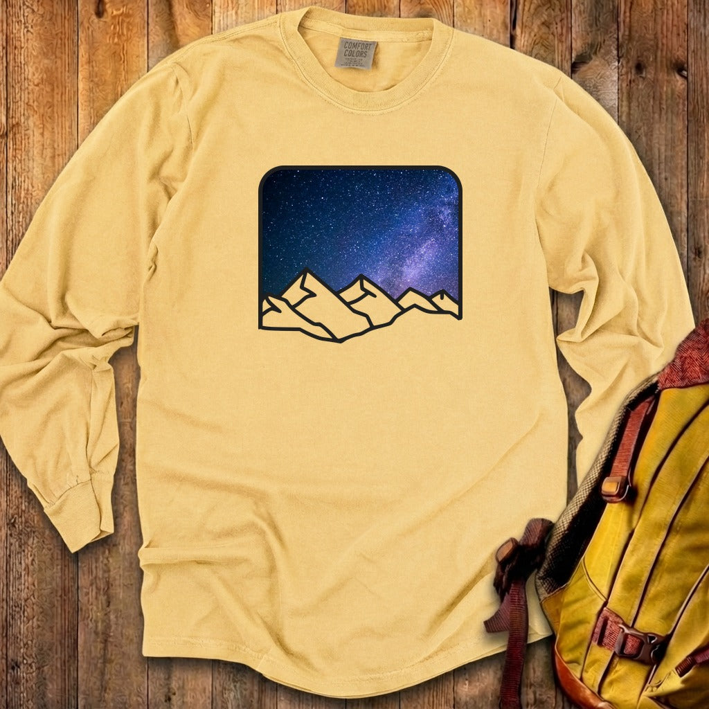 Starry Peaks Cotton Long Sleeve