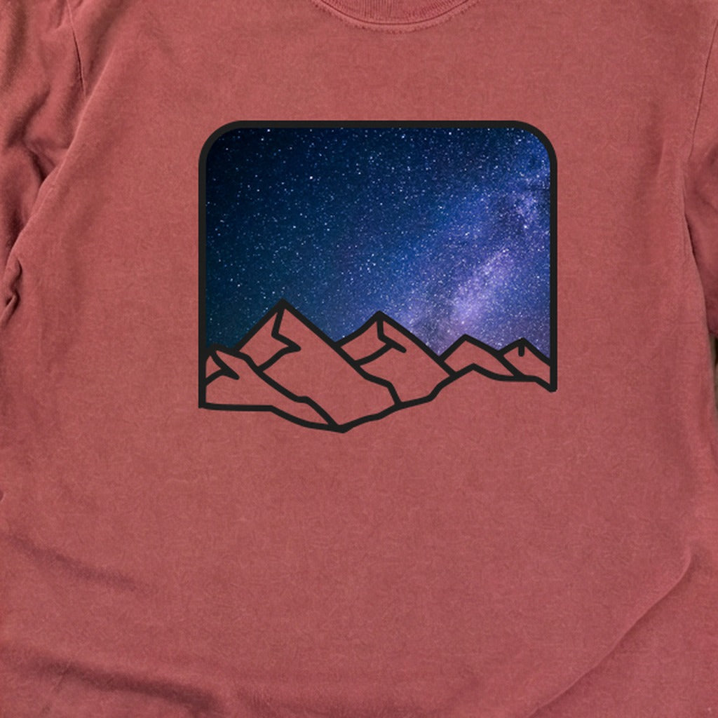 Starry Peaks Cotton Long Sleeve