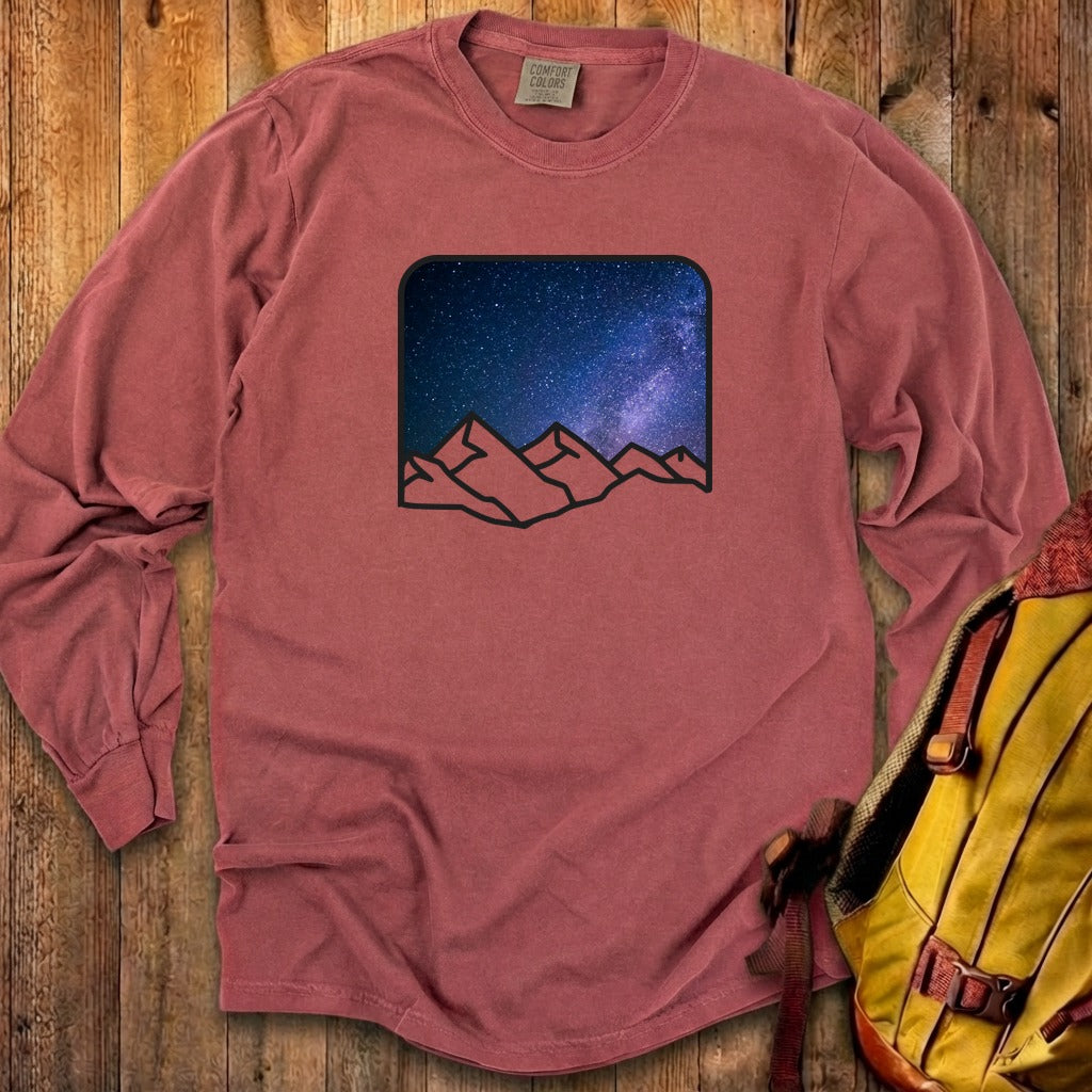 Starry Peaks Cotton Long Sleeve