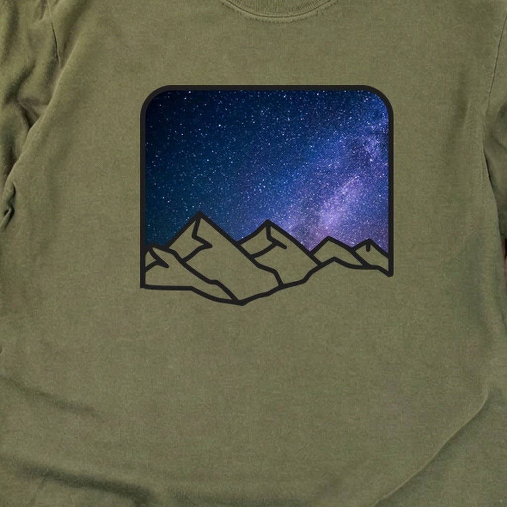 Starry Peaks Cotton Long Sleeve