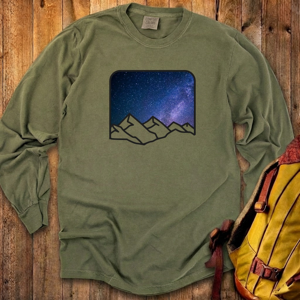 Starry Peaks Cotton Long Sleeve
