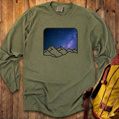 Starry Peaks Cotton Long Sleeve