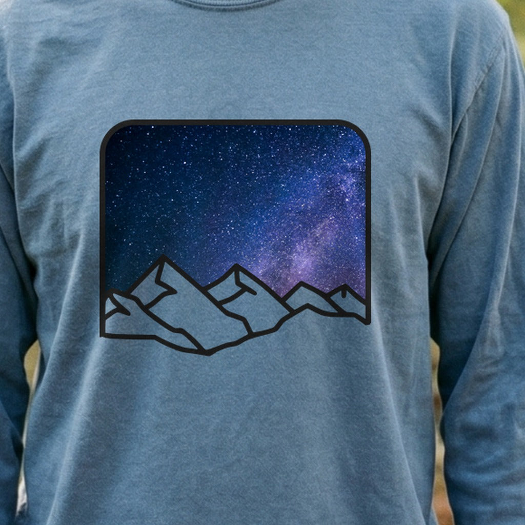 Starry Peaks Cotton Long Sleeve