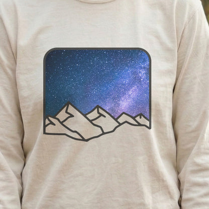 Starry Peaks Cotton Long Sleeve
