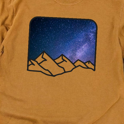 Starry Peaks Cotton Long Sleeve