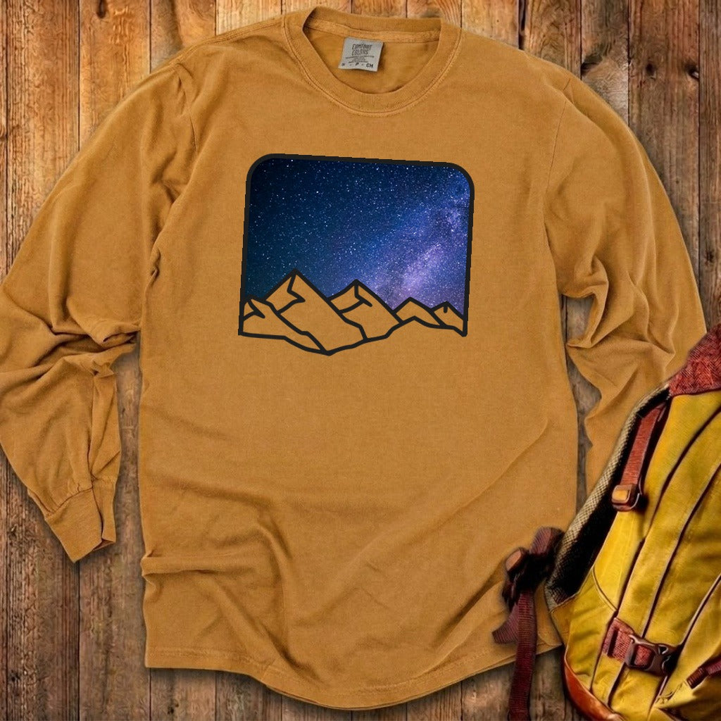 Starry Peaks Cotton Long Sleeve
