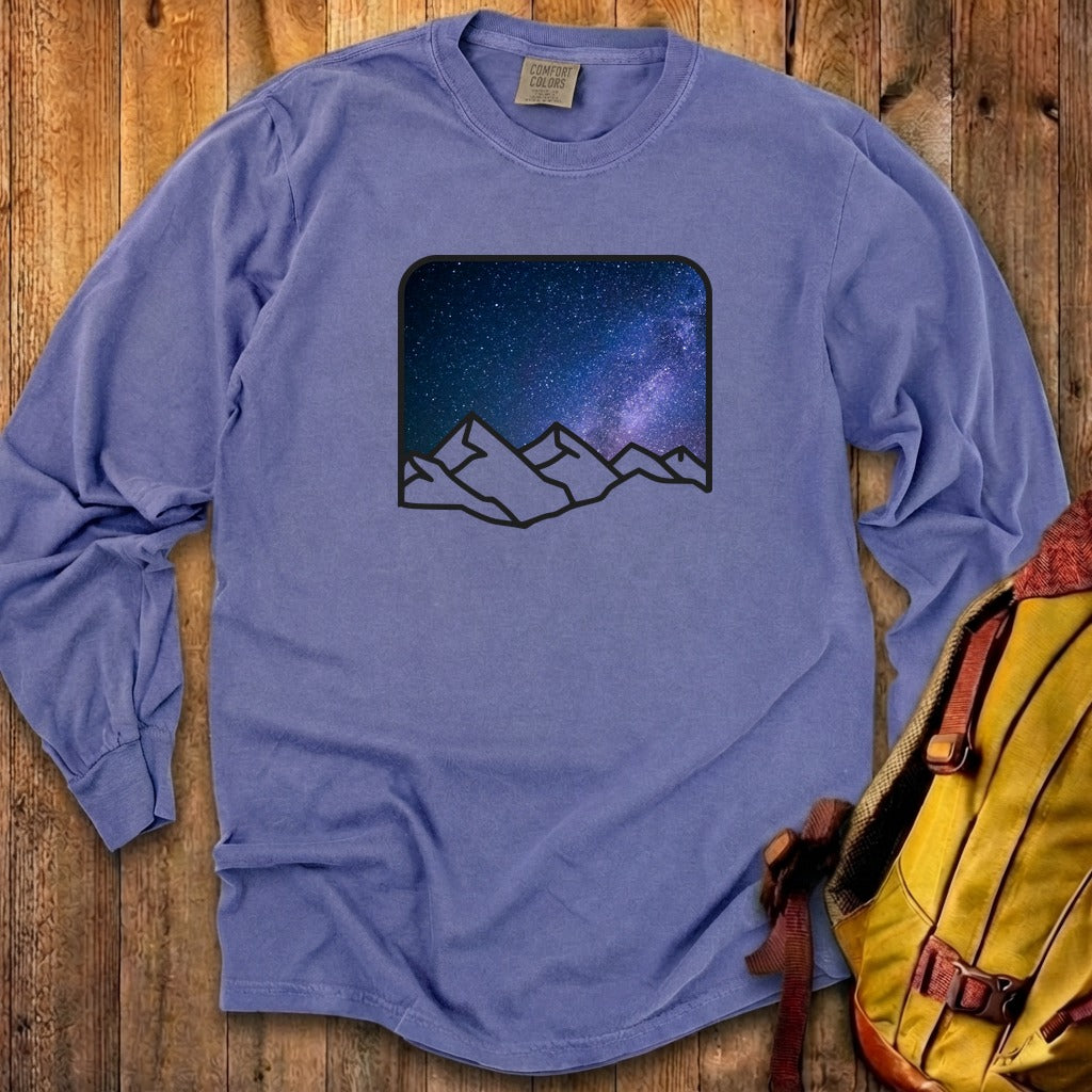 Starry Peaks Cotton Long Sleeve