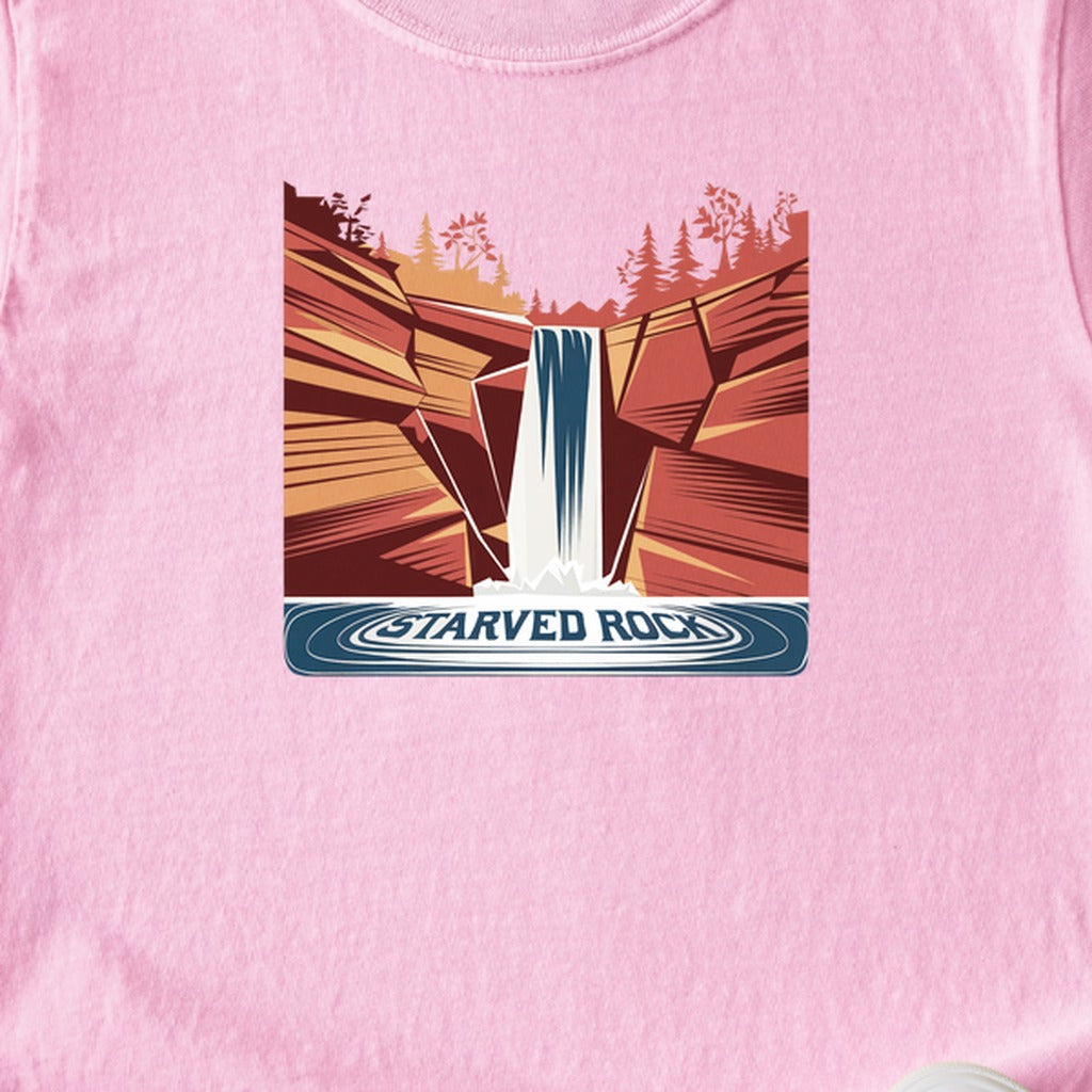 Starved Rock State Park Kids Cotton T-Shirt