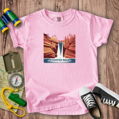 Starved Rock State Park Kids Cotton T-Shirt