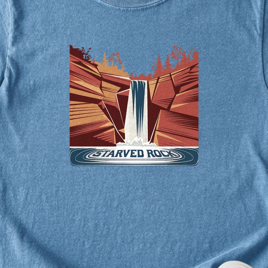 Starved Rock State Park Kids Cotton T-Shirt