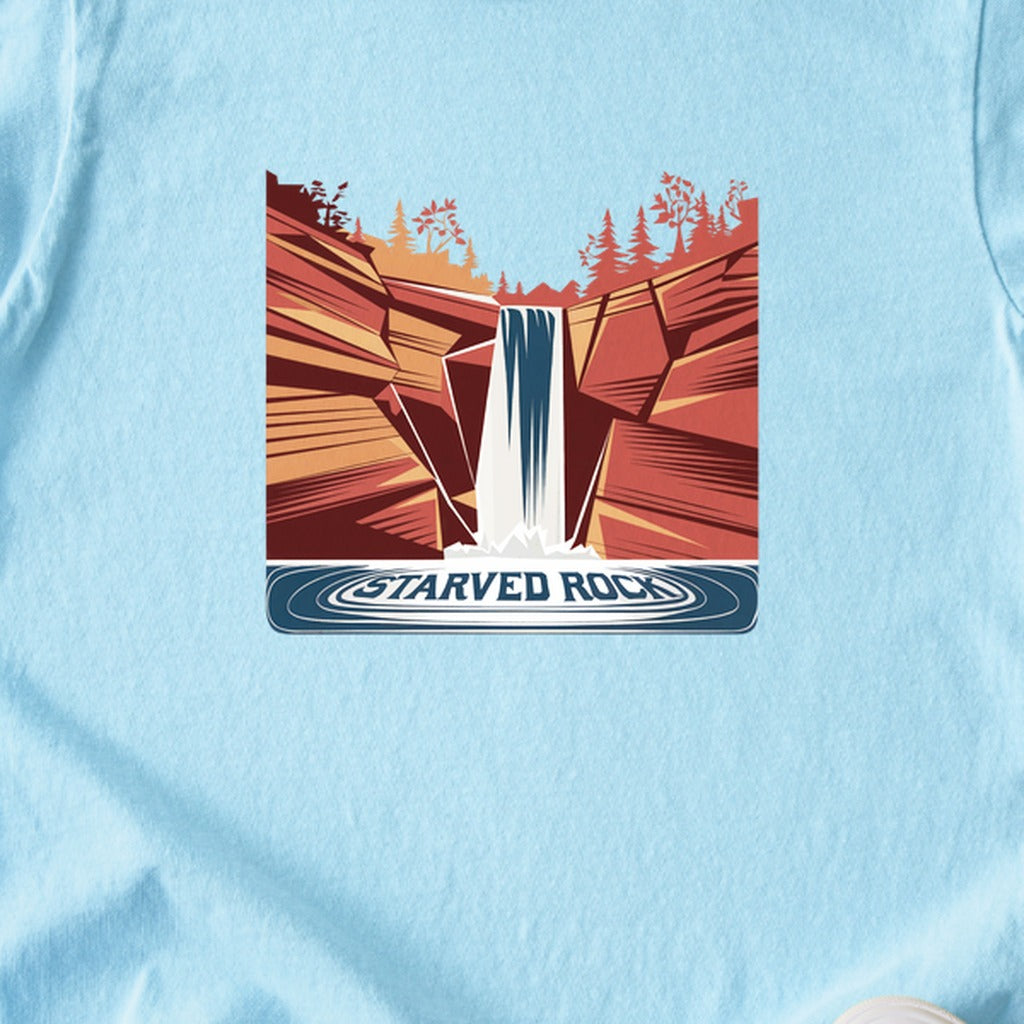 Starved Rock State Park Kids Cotton T-Shirt