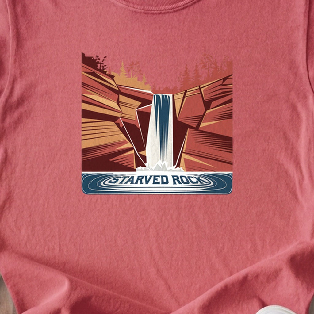 Starved Rock State Park Kids Cotton T-Shirt