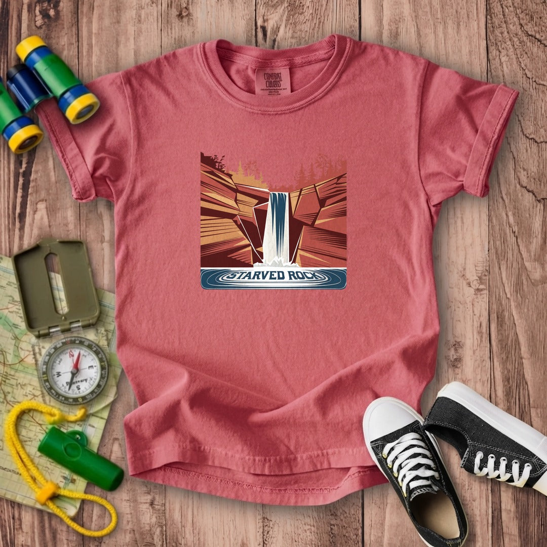 Starved Rock State Park Kids Cotton T-Shirt