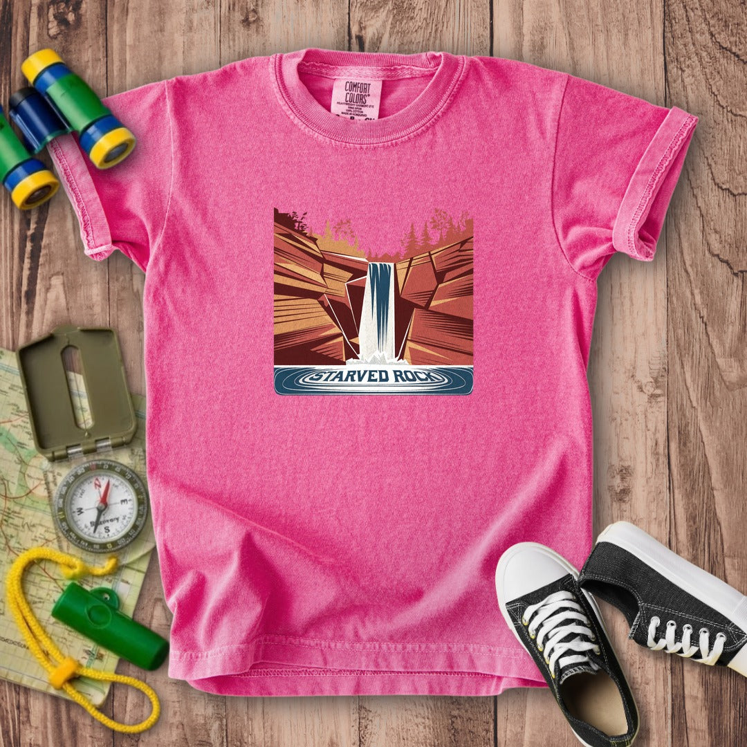Starved Rock State Park Kids Cotton T-Shirt
