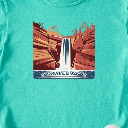 Starved Rock State Park Kids Cotton T-Shirt