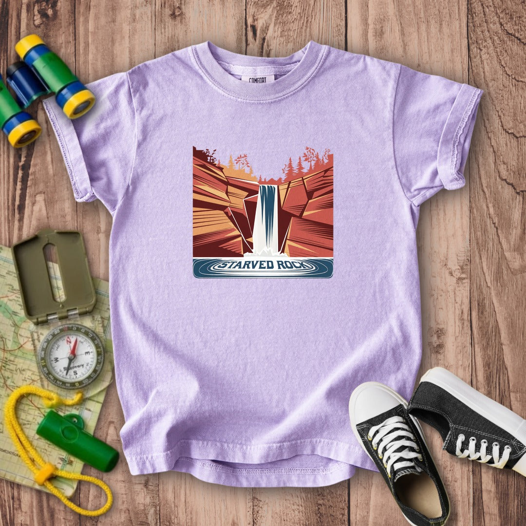 Starved Rock State Park Kids Cotton T-Shirt