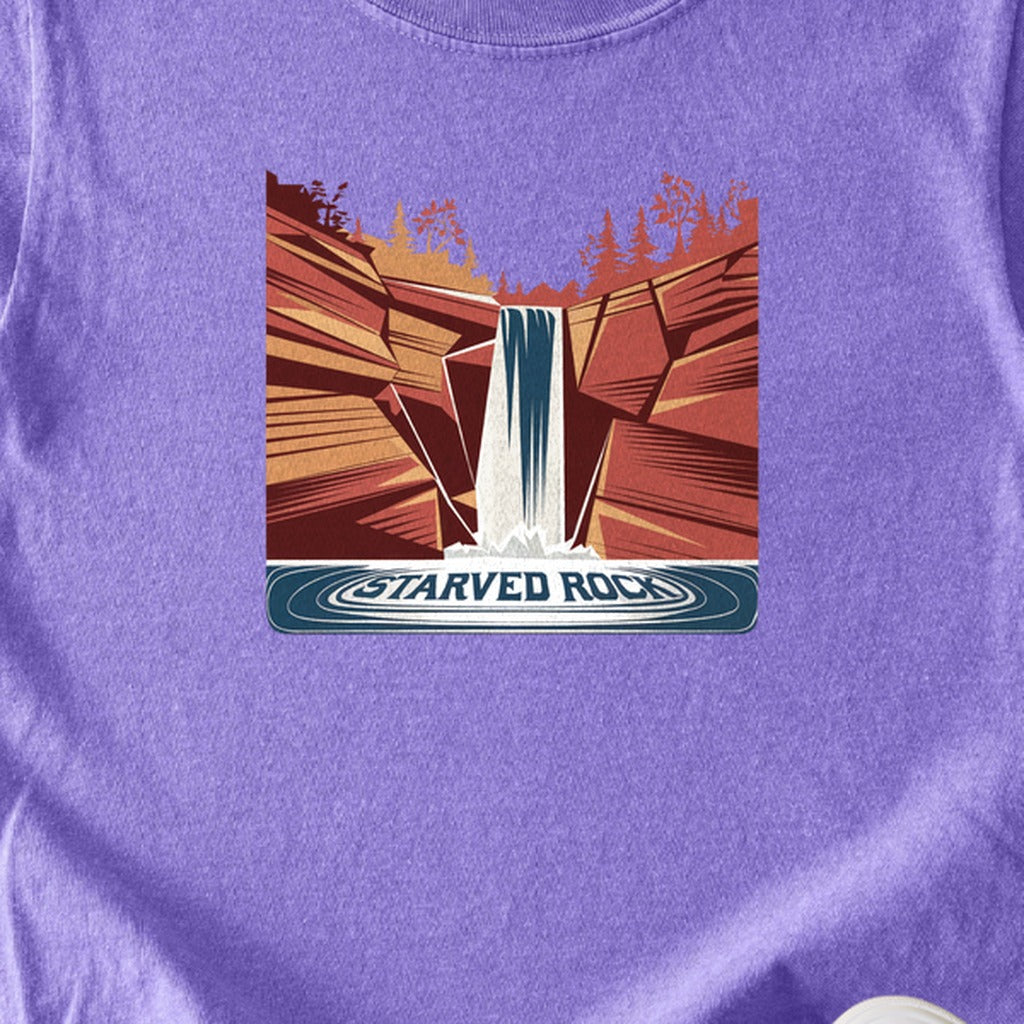 Starved Rock State Park Kids Cotton T-Shirt