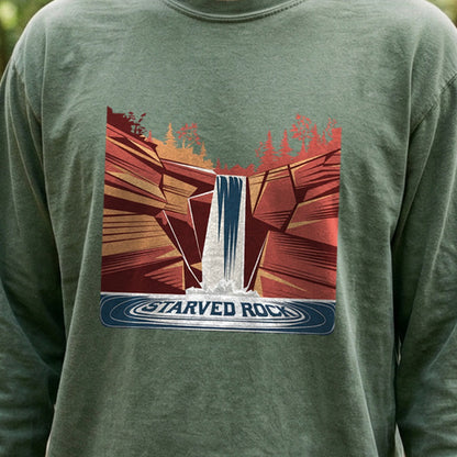Starved Rock State Park Cotton Long Sleeve