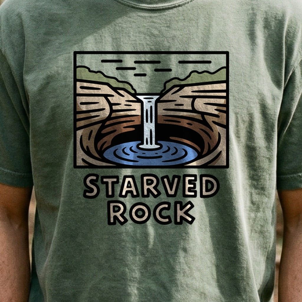 Starved Rock State Park 2 Cotton T-Shirt