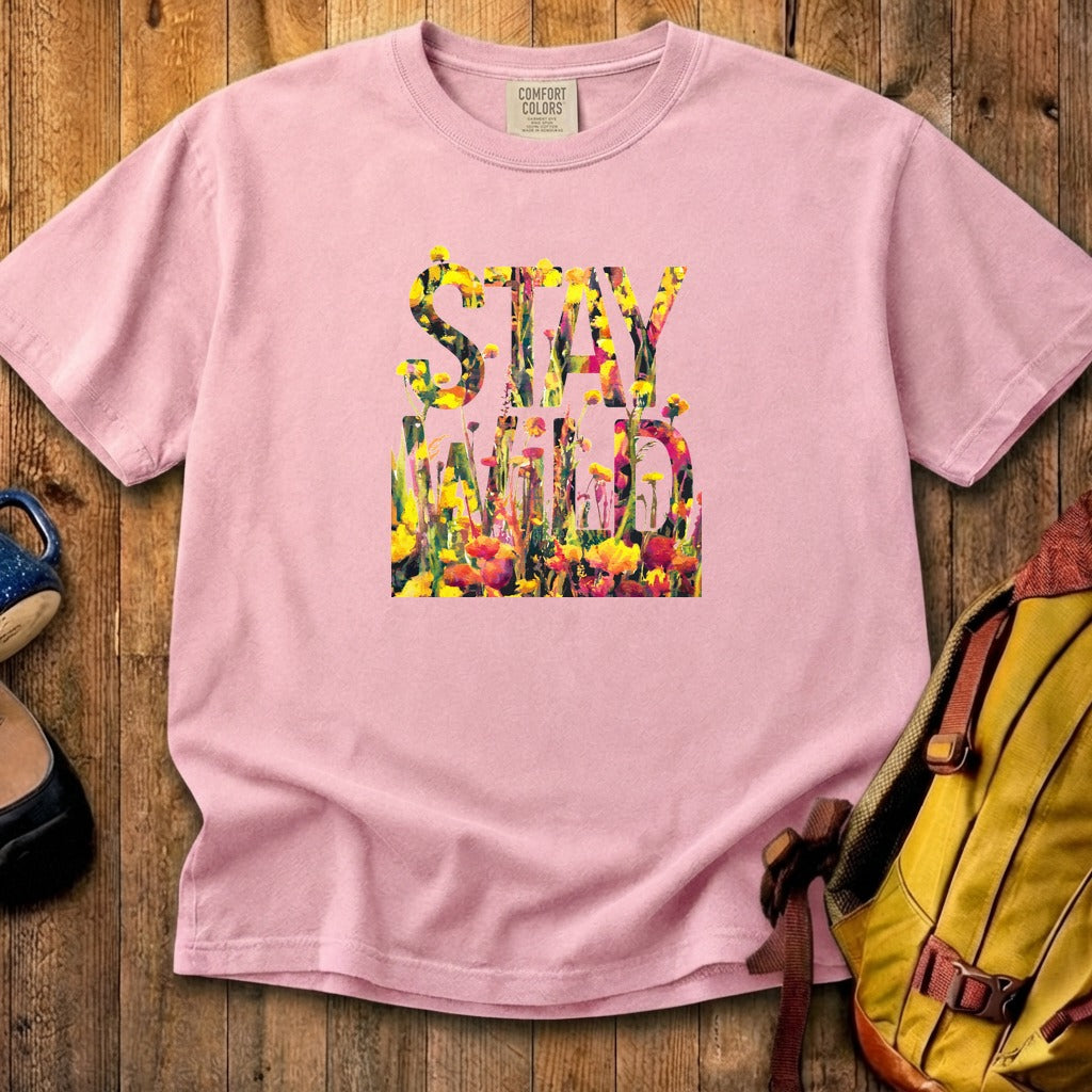 Stay Wild Wildflower Cotton T-Shirt