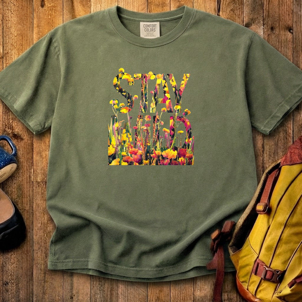 Stay Wild Wildflower Cotton T-Shirt