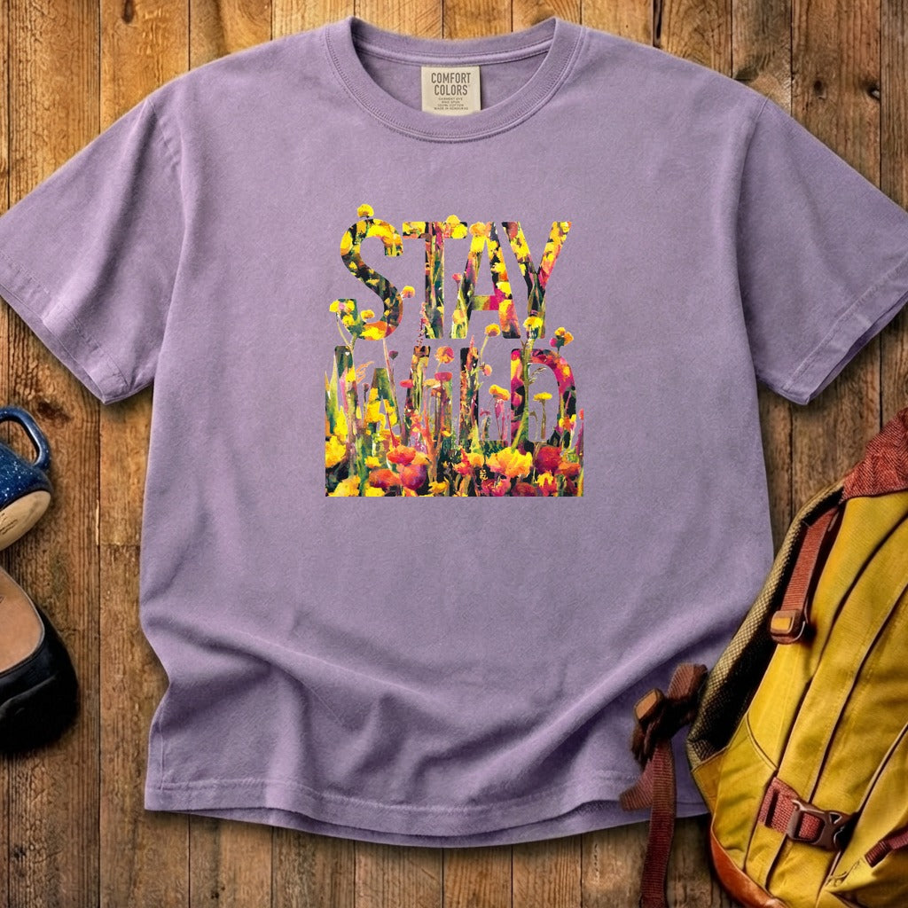 Stay Wild Wildflower Cotton T-Shirt