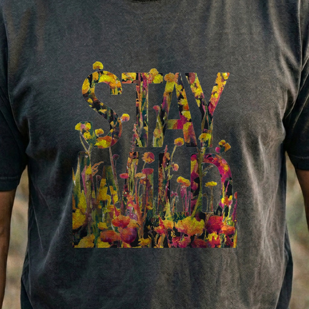 Stay Wild Wildflower Cotton T-Shirt