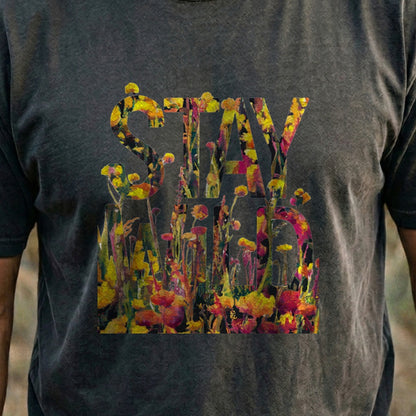 Stay Wild Wildflower Cotton T-Shirt