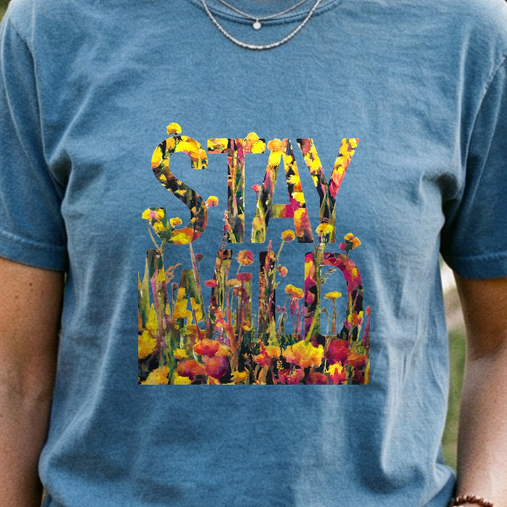 Stay Wild Wildflower Cotton T-Shirt