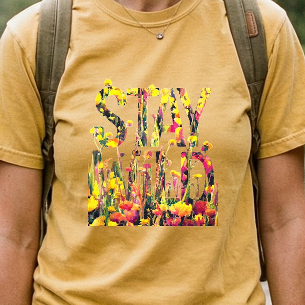 Stay Wild Wildflower Cotton T-Shirt