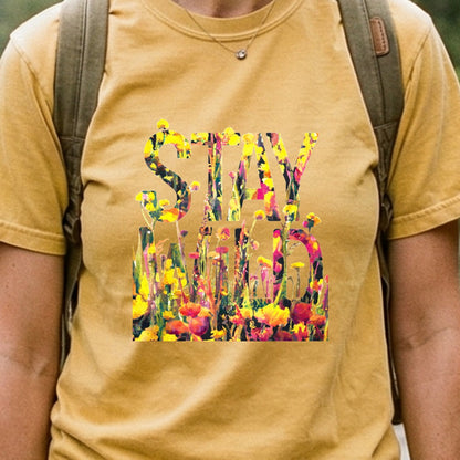 Stay Wild Wildflower Cotton T-Shirt