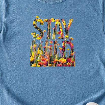 Stay Wild Wildflower Kids Cotton T-Shirt