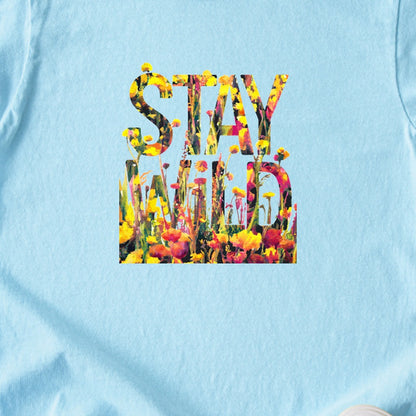 Stay Wild Wildflower Kids Cotton T-Shirt
