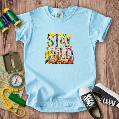 Stay Wild Wildflower Kids Cotton T-Shirt
