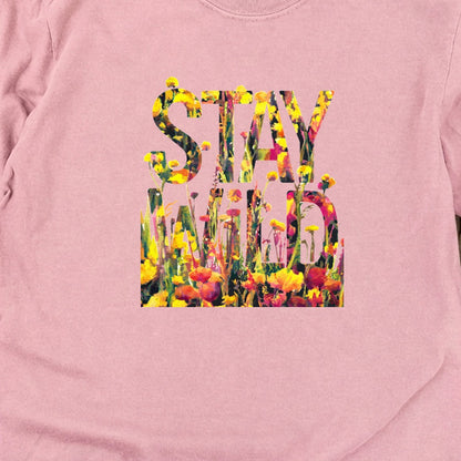 Stay Wild Wildflower Cotton Long Sleeve