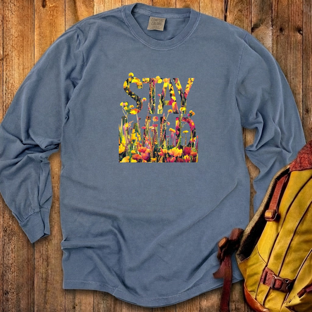 Stay Wild Wildflower Cotton Long Sleeve