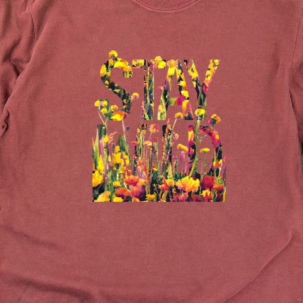 Stay Wild Wildflower Cotton Long Sleeve
