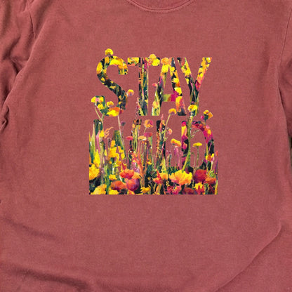 Stay Wild Wildflower Cotton Long Sleeve
