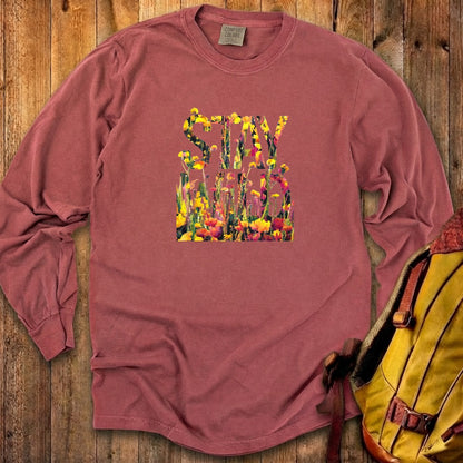 Stay Wild Wildflower Cotton Long Sleeve