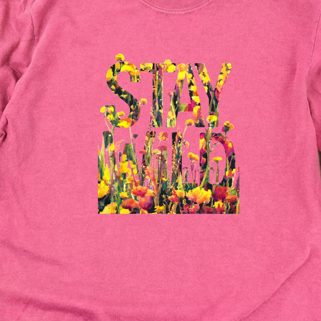 Stay Wild Wildflower Cotton Long Sleeve