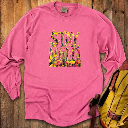 Stay Wild Wildflower Cotton Long Sleeve