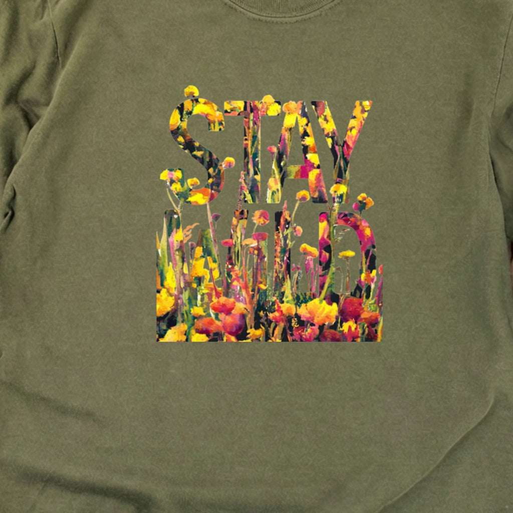 Stay Wild Wildflower Cotton Long Sleeve
