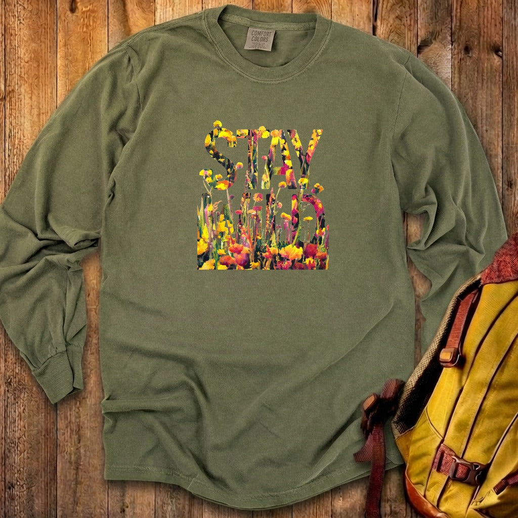 Stay Wild Wildflower Cotton Long Sleeve