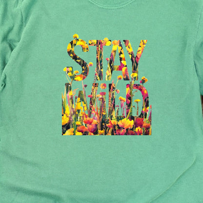 Stay Wild Wildflower Cotton Long Sleeve