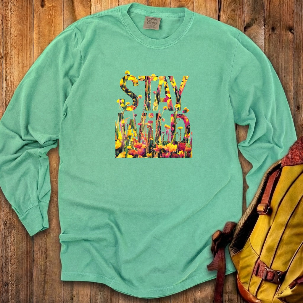 Stay Wild Wildflower Cotton Long Sleeve