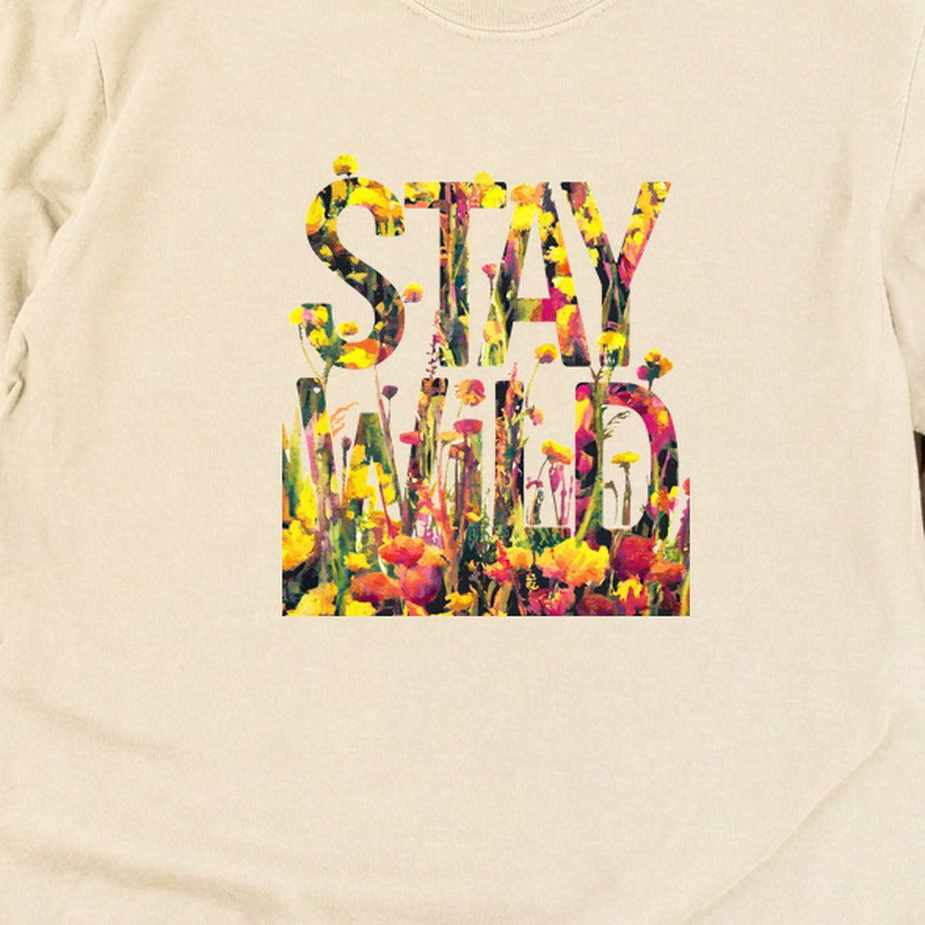 Stay Wild Wildflower Cotton Long Sleeve