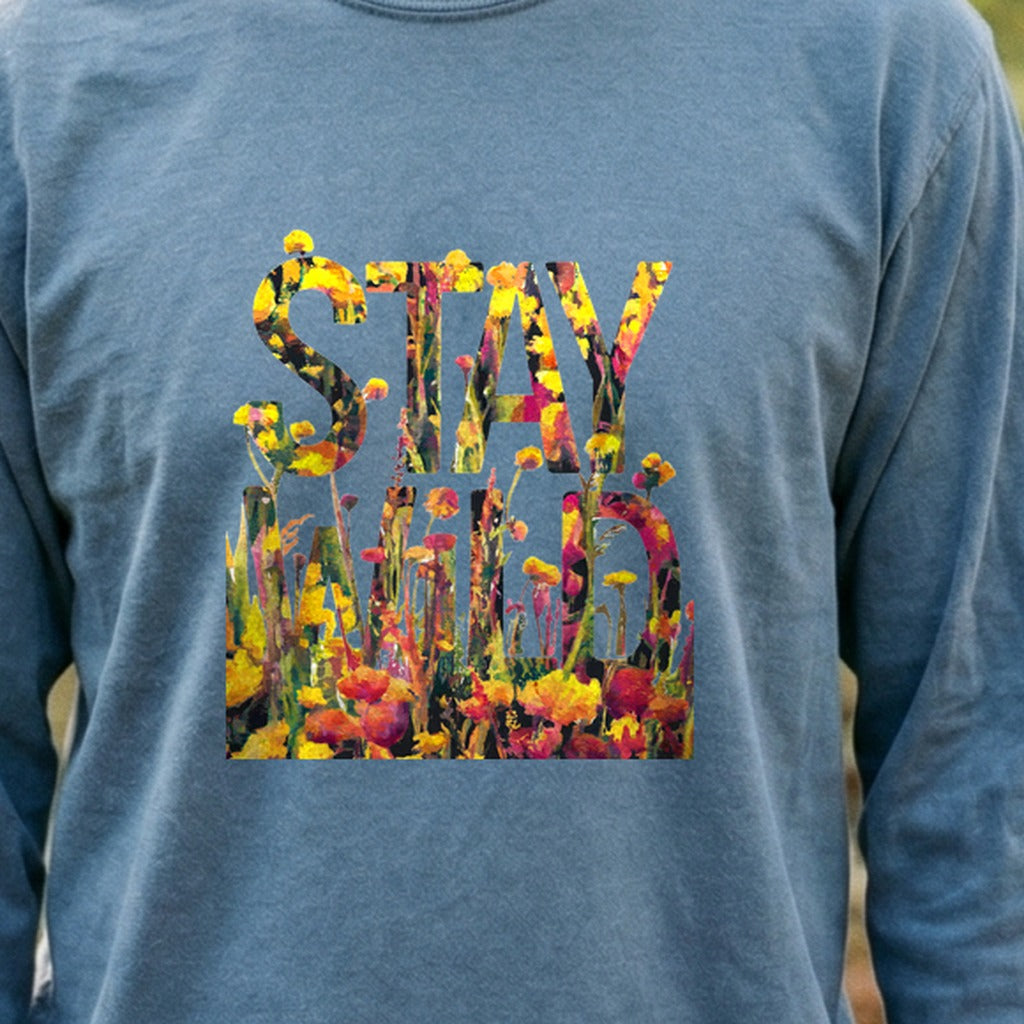 Stay Wild Wildflower Cotton Long Sleeve