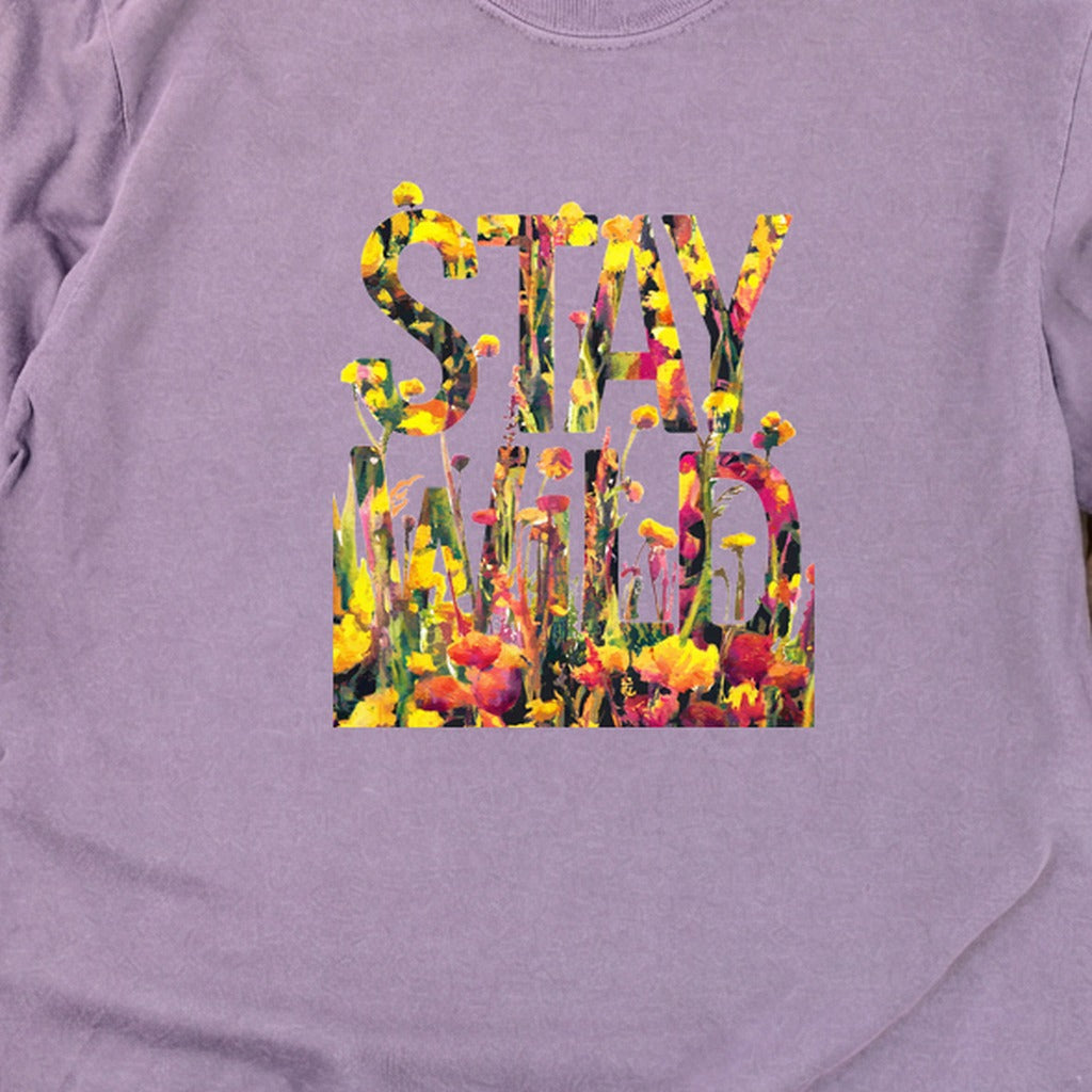 Stay Wild Wildflower Cotton Long Sleeve